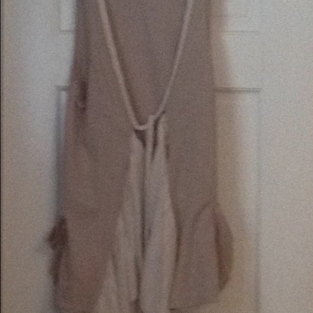 Tan/ivory vest